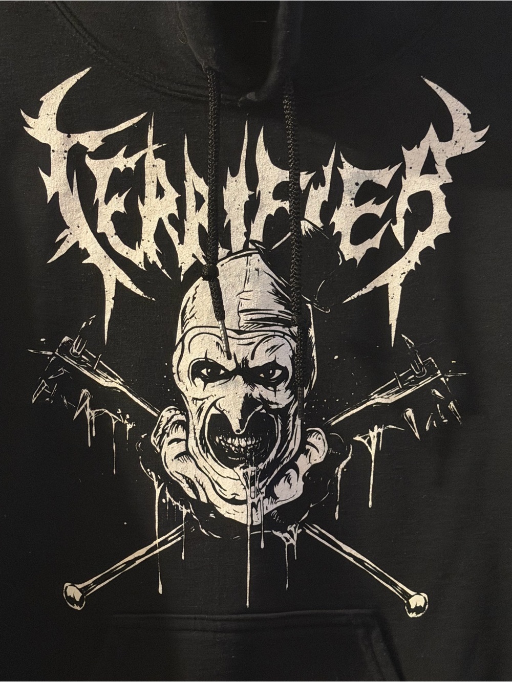 Terrifier Vertebrae33 Art The Clown Weapons Hoodie - Picture 2 of 4